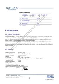 CLU038-1210C4-403H5K2 Datasheet Page 2