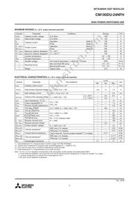 CM100DU-24H Datasheet Page 2