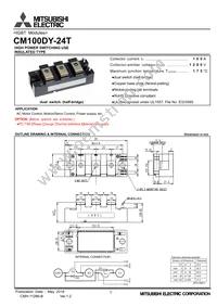 CM100DY-24A Datasheet Cover