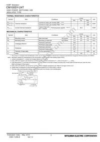 CM100DY-24A Datasheet Page 3