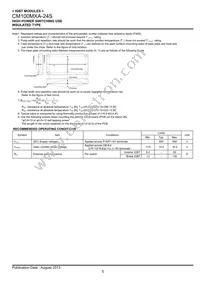 CM100MXA-24S Datasheet Page 5
