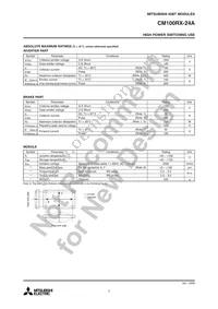 CM100RX-24A Datasheet Page 2