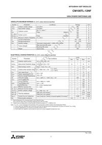 CM100TL-12NF Datasheet Page 2