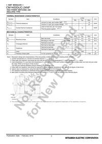 CM1400DUC-24NF Datasheet Page 3