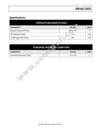 CM1401-32CP Datasheet Page 4