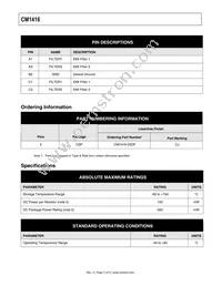 CM1416-03CP Datasheet Page 3