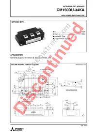 CM150DU-34KA Datasheet Cover