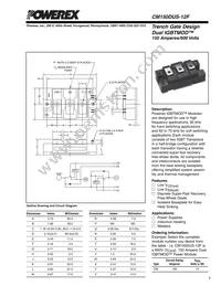 CM150DUS-12F Datasheet Cover