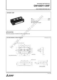 CM150DY-12NF Datasheet Cover