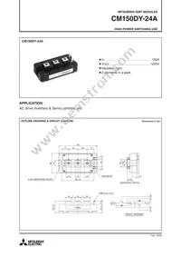 CM150DY-24A Datasheet Cover
