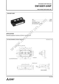 CM150DY-24NF Datasheet Cover