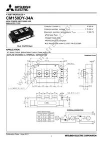 CM150DY-34A Datasheet Cover