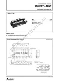 CM150TL-12NF Datasheet Cover