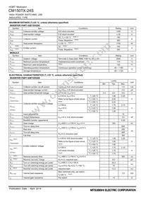 CM150TX-24S Datasheet Page 2