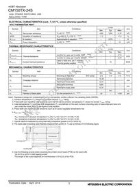 CM150TX-24S Datasheet Page 3