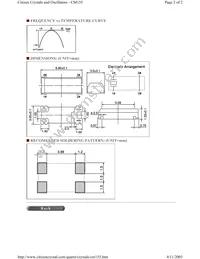 CM155-32.768KDZFTR Datasheet Page 2