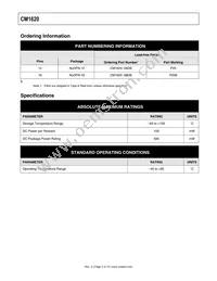 CM1620-06DE Datasheet Page 3