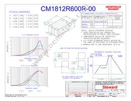 CM1812R600R-00 Datasheet Cover