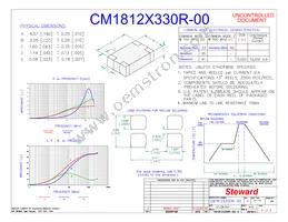 CM1812X330R-00 Datasheet Cover