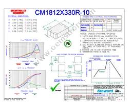 CM1812X330R-10 Datasheet Cover