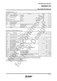 CM200DU-12F Datasheet Page 2