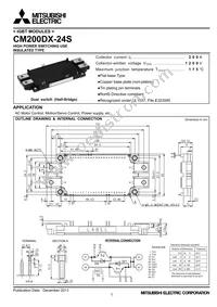 CM200DX-24S Datasheet Cover