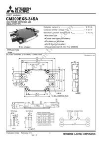 CM200EXS-34SA Datasheet Cover