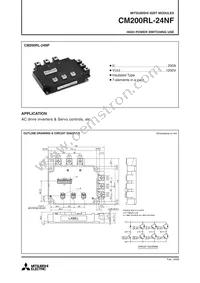 CM200RL-24NF Datasheet Cover