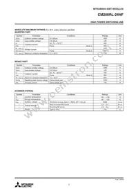 CM200RL-24NF Datasheet Page 2
