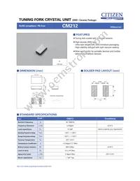 CM21232768EZFT Datasheet Cover