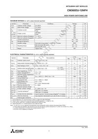 CM300DU-12NFH Datasheet Page 2
