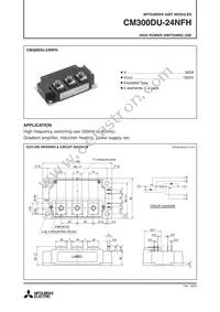 CM300DU-24NFH Datasheet Cover