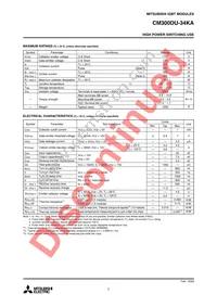 CM300DU-34KA Datasheet Page 2