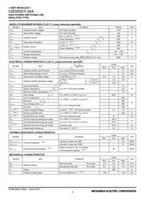 CM300DY-34A Datasheet Page 2