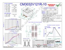 CM3032V121R-10 Datasheet Cover