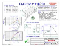 CM3312R111R-10 Datasheet Cover