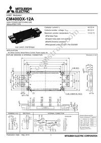 CM400DX-12A Datasheet Cover