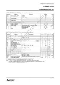 CM400DY-24A Datasheet Page 2