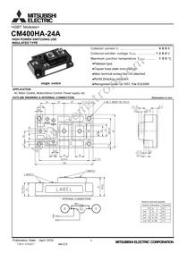 CM400HA-24A Datasheet Cover