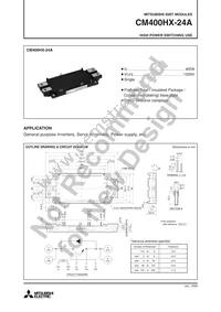 CM400HX-24A Datasheet Cover