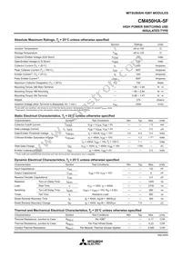 CM450HA-5F Datasheet Page 2