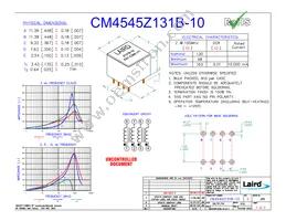 CM4545Z131B-10 Datasheet Cover