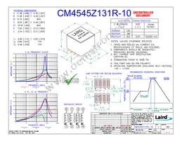CM4545Z131R-10 Datasheet Cover