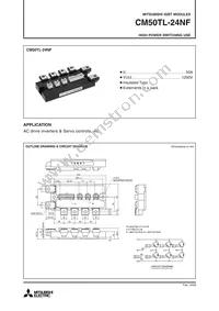 CM50TL-24NF Datasheet Cover