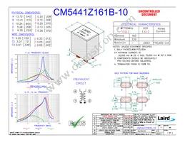 CM5441Z161B-10 Datasheet Cover