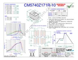 CM5740Z171R-10 Datasheet Cover