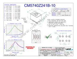 CM5740Z241B-10 Datasheet Cover