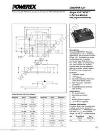 CM600HA-12H Datasheet Cover