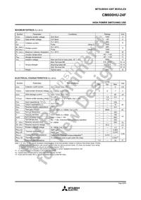 CM600HU-24F Datasheet Page 2
