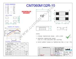 CM7060M132R-10 Datasheet Cover